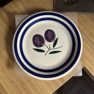 Elegant Purple Floral Dinner Plate